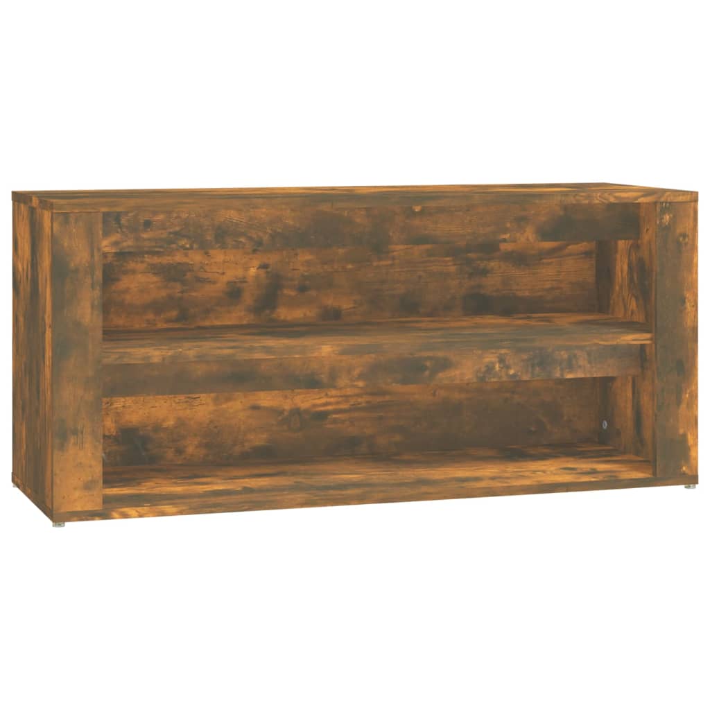 Scarpiera Rovere Fumo 100x35x45 Cm In Legno Multistrato - Image 5