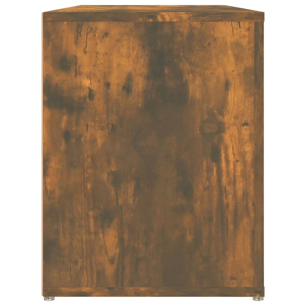 Scarpiera Rovere Fumo 100x35x45 Cm In Legno Multistrato - Image 4
