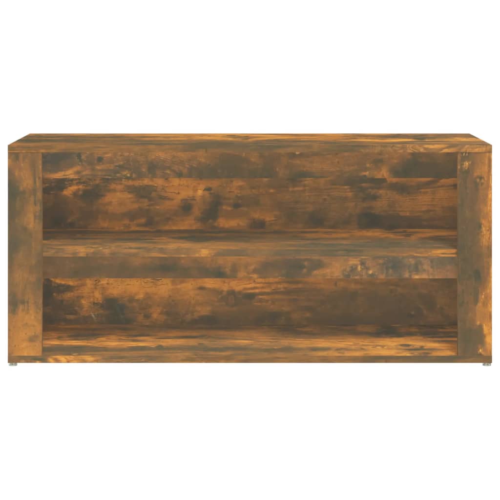 Scarpiera Rovere Fumo 100x35x45 Cm In Legno Multistrato - Image 2
