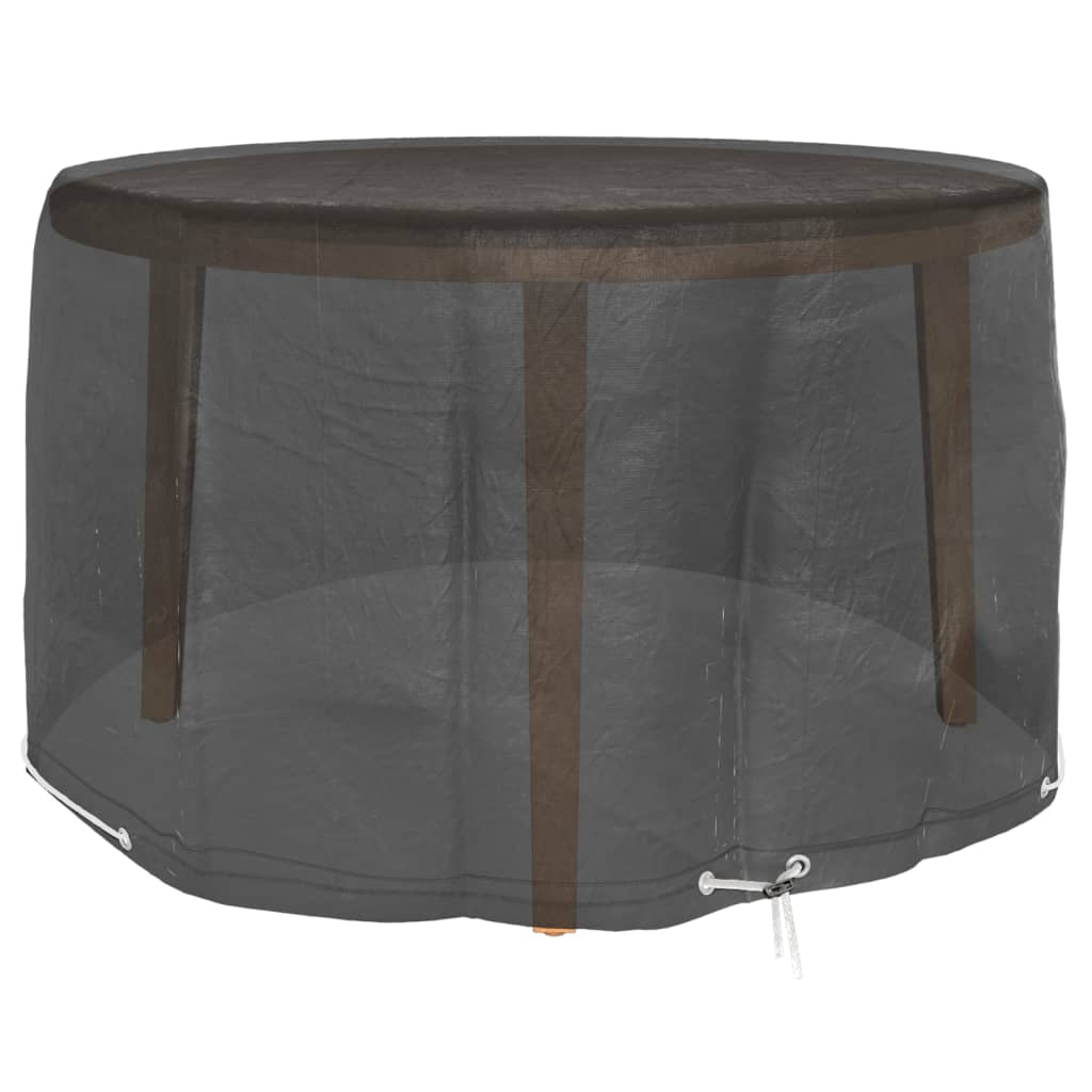 Copertura Mobili Da Giardino Con 6 Occhielli Ø125x75 Cm Rotonda