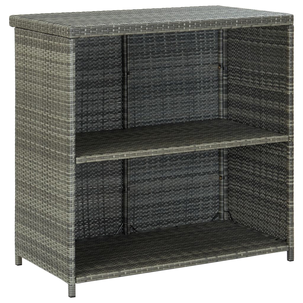 Set Da Bar 3 Pz In Polyrattan Grigio - Image 4