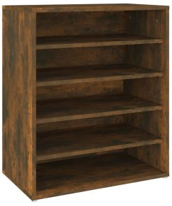 Scarpiera Rovere Fumo 60x35x70 Cm In Legno Multistrato