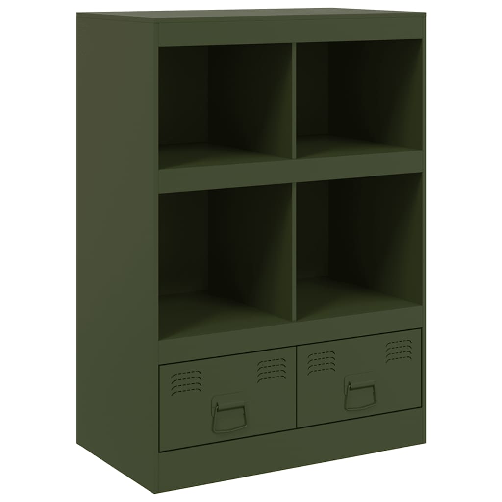 Credenza Verde Oliva 67x39x95 Cm In Acciaio - Image 5