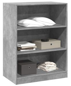 Armadio Grigio Cemento 77x48x102 Cm In Legno Multistrato