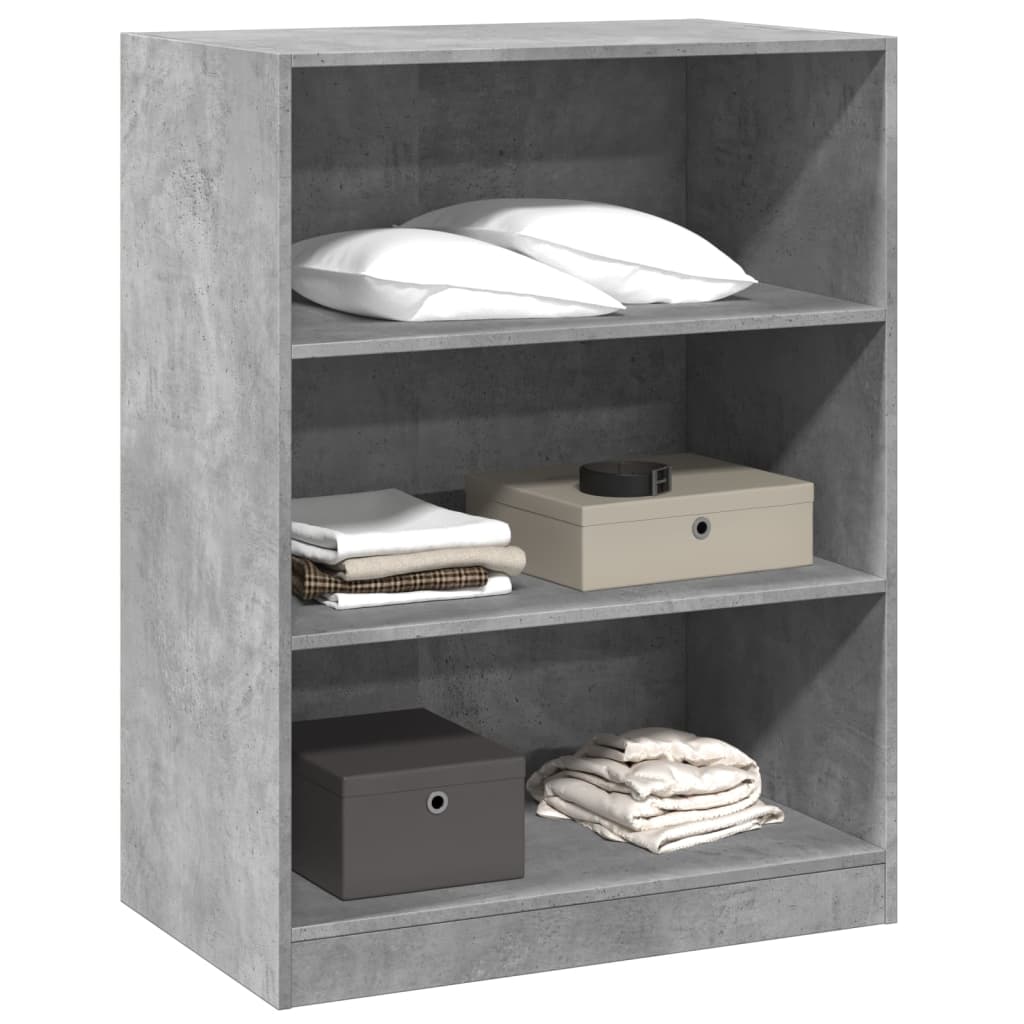 Armadio Grigio Cemento 77x48x102 Cm In Legno Multistrato