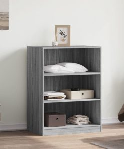 Armadio Grigio Sonoma 77x48x102 Cm In Legno Multistrato