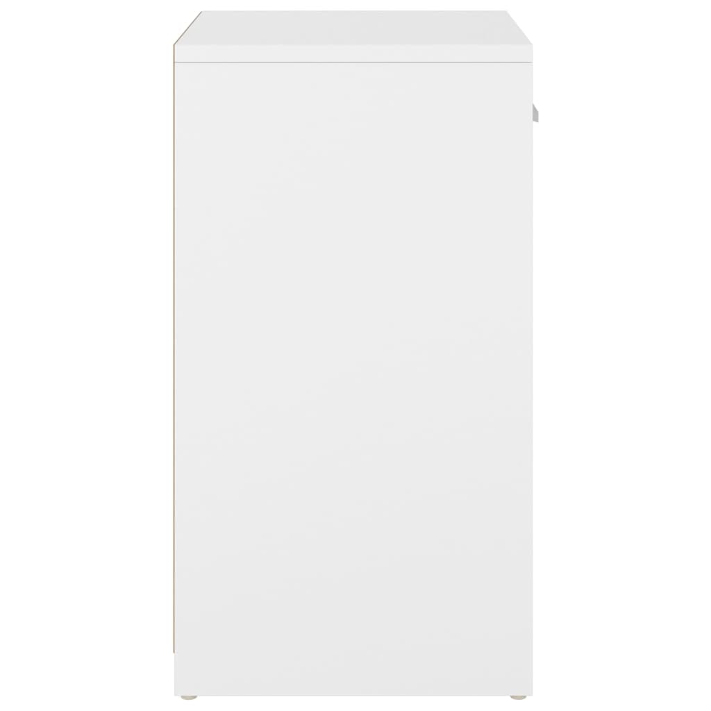 Panca Porta Scarpe Bianca Rovere Sonoma 94,5x31x57 Multistrato - Image 5