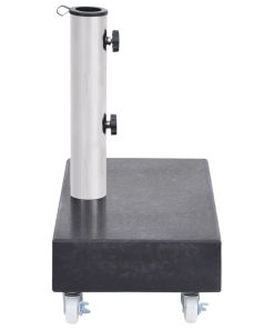 Base Per Ombrellone Nera 45x25x8,3 Cm In Granito