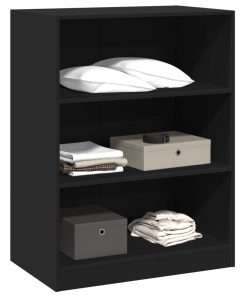 Armadio Nero 77x48x102 Cm In Legno Multistrato
