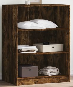 Armadio Rovere Fumo 77x48x102 Cm In Legno Multistrato