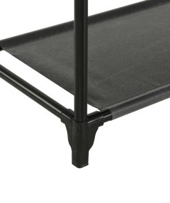 Appendiabiti Acciaio E Tessuto Non Tessuto 55x28,5x175cm Nero