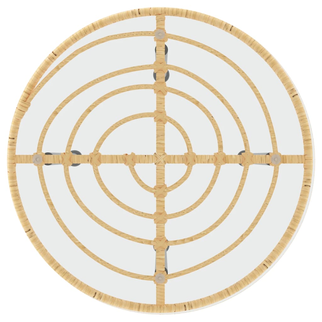 Tavolo Da Pranzo Ø50 Cm Vetro Temperato E Acciaio - Image 4