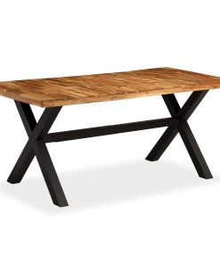 Tavolo Da Pranzo Legno Massello Di Acacia E Mango 180x90x76 cm