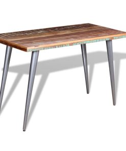 Tavolo Da Pranzo In Legno Massello Anticato 120x60x76 cm