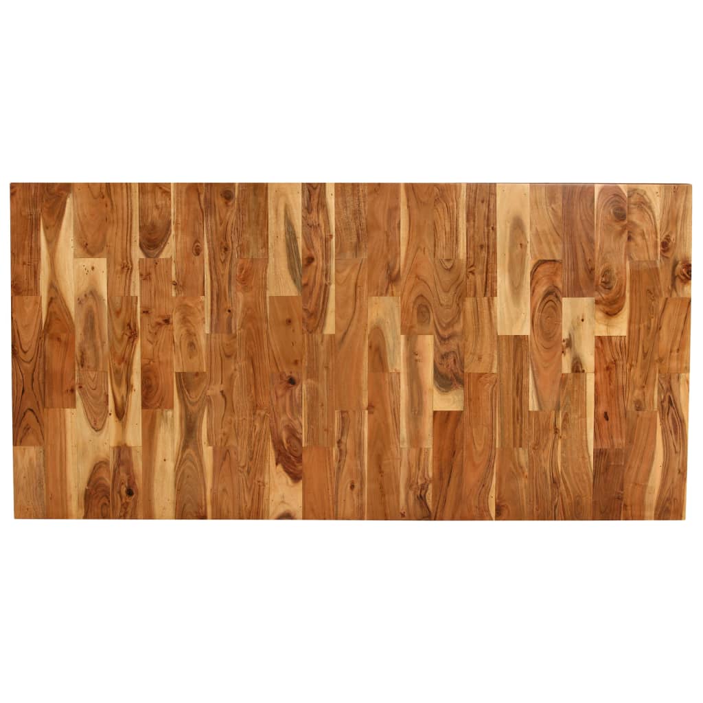 Tavolo Da Pranzo Legno Massello Di Acacia E Mango 180x90x76 cm - Image 2