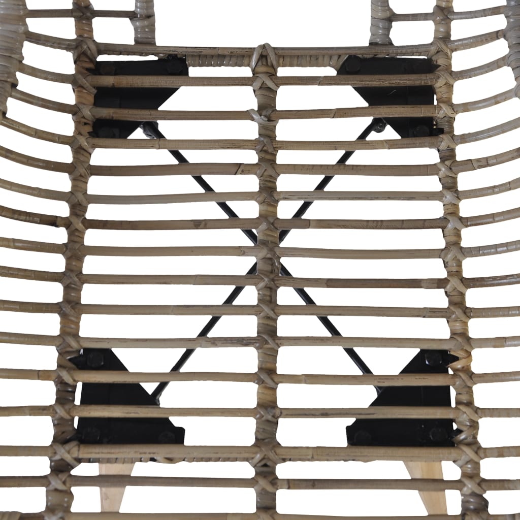 Sedie Da Pranzo 4 Pz Marroni In Rattan Naturale