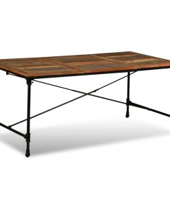 Tavolo Da Pranzo In Legno Massello Di Recupero 180 cm
