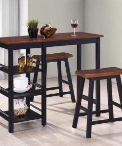 Set Da Bar 3 Pz In Mdf Nero