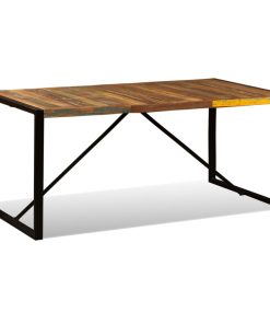 Tavolo Da Pranzo In Legno Massello Di Recupero 180 cm