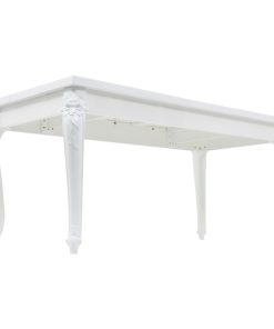 Tavolo Da Pranzo 179x89x81 Cm Bianco Lucido