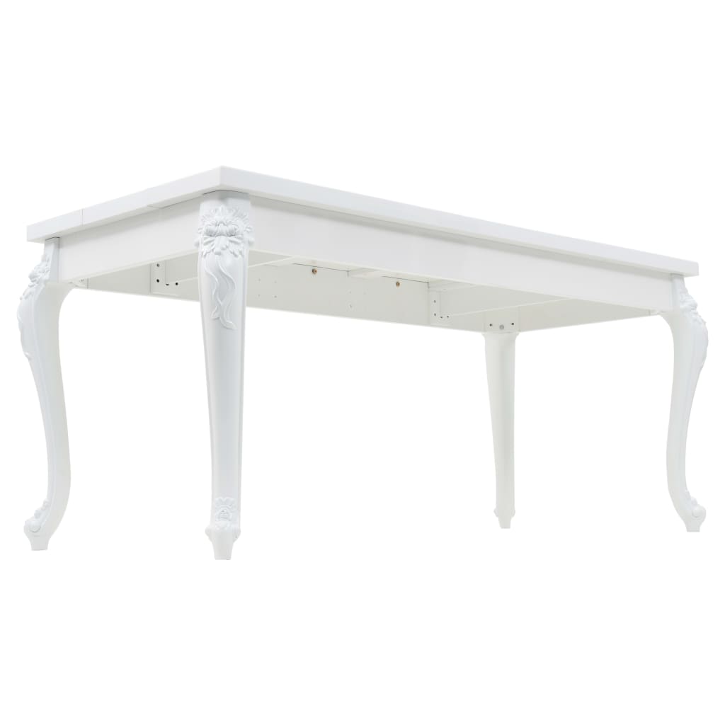 Tavolo Da Pranzo 179x89x81 Cm Bianco Lucido