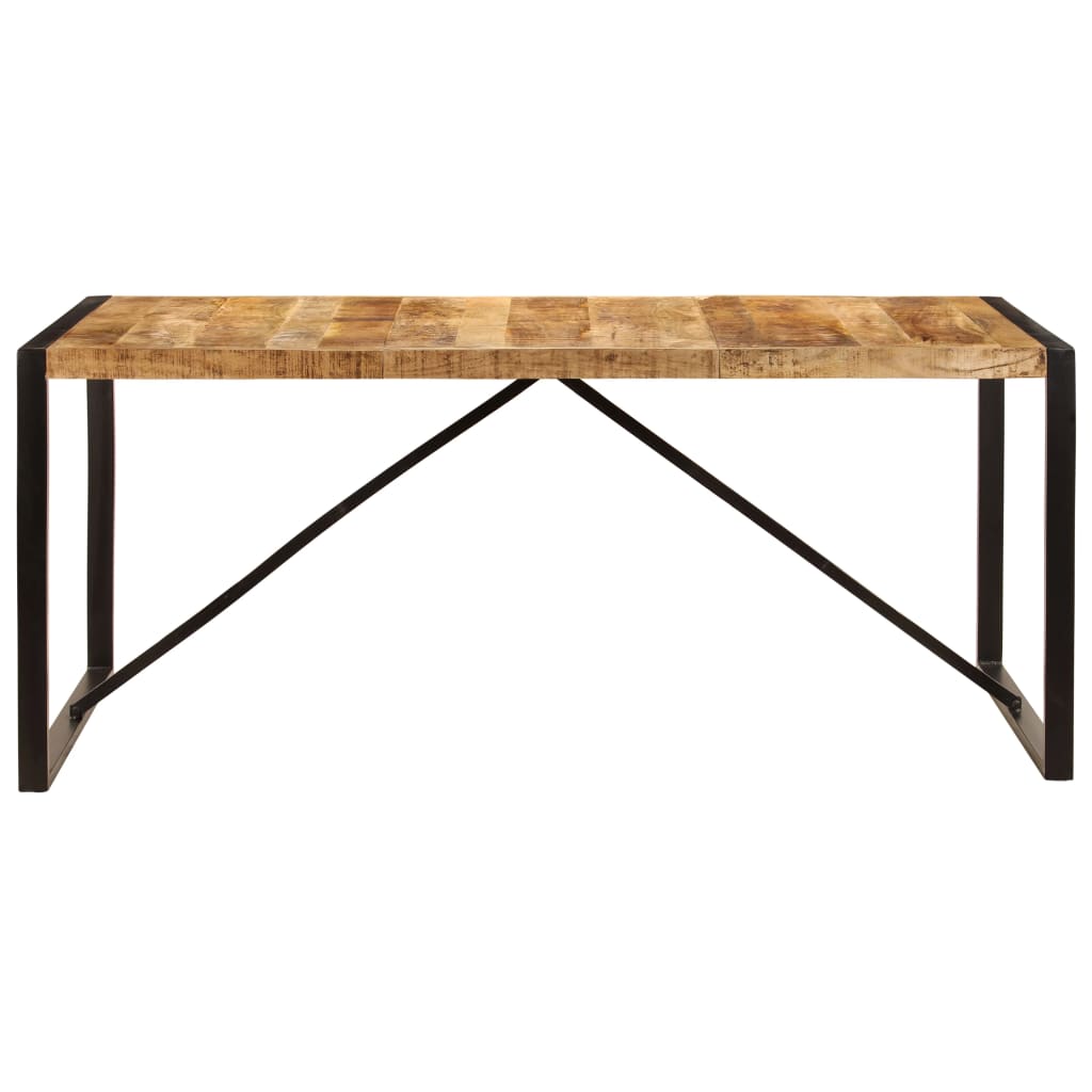 Tavolo Da Pranzo 180x90x75 Cm In Legno Massello Di Mango