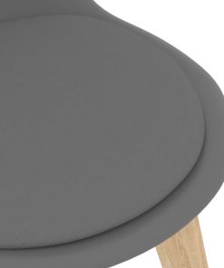 Sedie Da Pranzo 4 Pz Grigie In Plastica