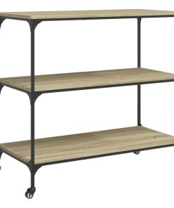 Carrello Da Cucina Rovere Sonoma 102x50x95 cm