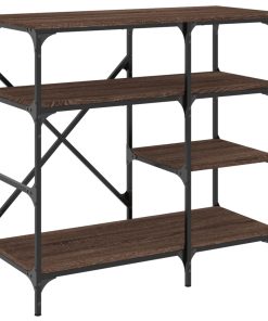 Mobile Cucina Rovere Marrone 90x40x84 Cm Multistrato E Metallo