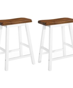 Set Tavolo Da Bar E Sgabelli 3 Pz In Legno Massello