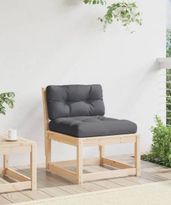 Divano Da Giardino Con Cuscini Legno Massello Di Pino