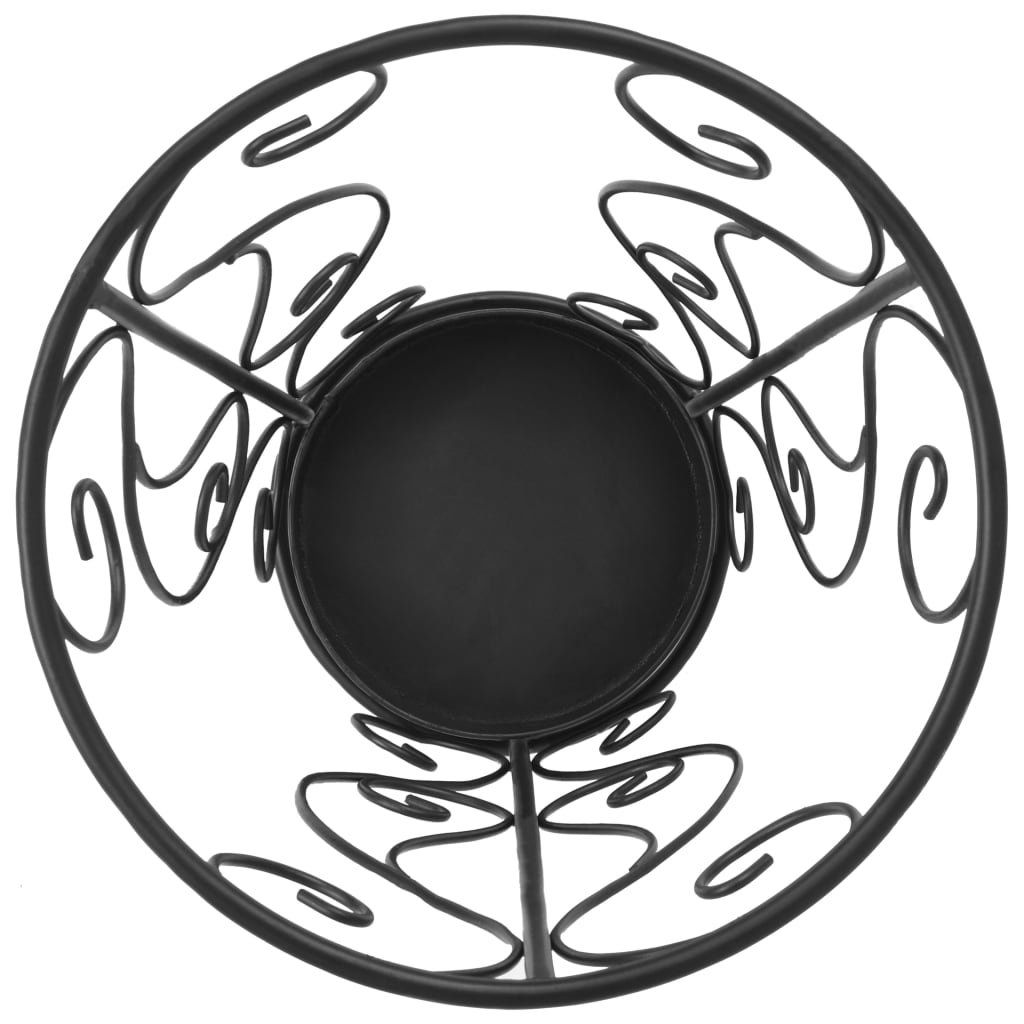 Portaombrelli Stile Vintage Metallo 26x46 Cm Nero - Image 5