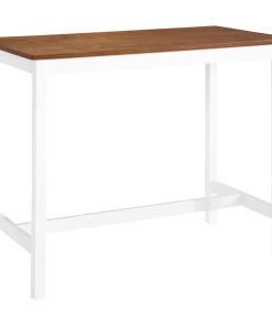 Tavolino Da Bar In Legno Massello 108x60x91 cm