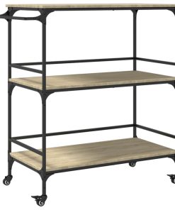 Carrello Da Cucina Rovere Sonoma 100,5x50x105 cm