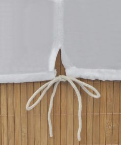 Cesto Portabiancheria In Bambù Rettangolare Colore Naturale