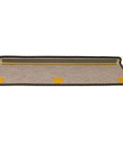 Tappeti Autoadesivi Scale Sisal 15 Pz 65x21x4 Cm Grigio E Beige