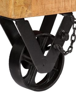 Scarpiera 86x35x55 Cm In Legno Massello Di Mango