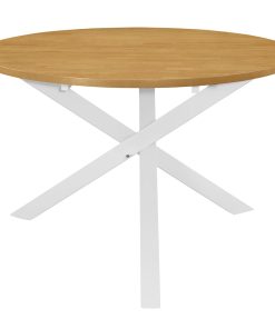 Tavolo Da Pranzo Bianco 120x75 Cm In Mdf