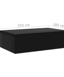 Coperture Arredi Giardino 2 Pz 12 Occhielli 325x205x90 cm