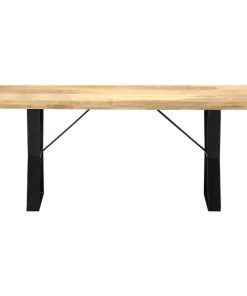 Panca 110 Cm In Legno Massello Di Mango