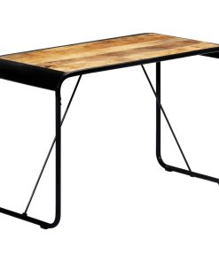Tavolo Da Pranzo 118x60x76 In Legno Massello Di Mango Grezzo