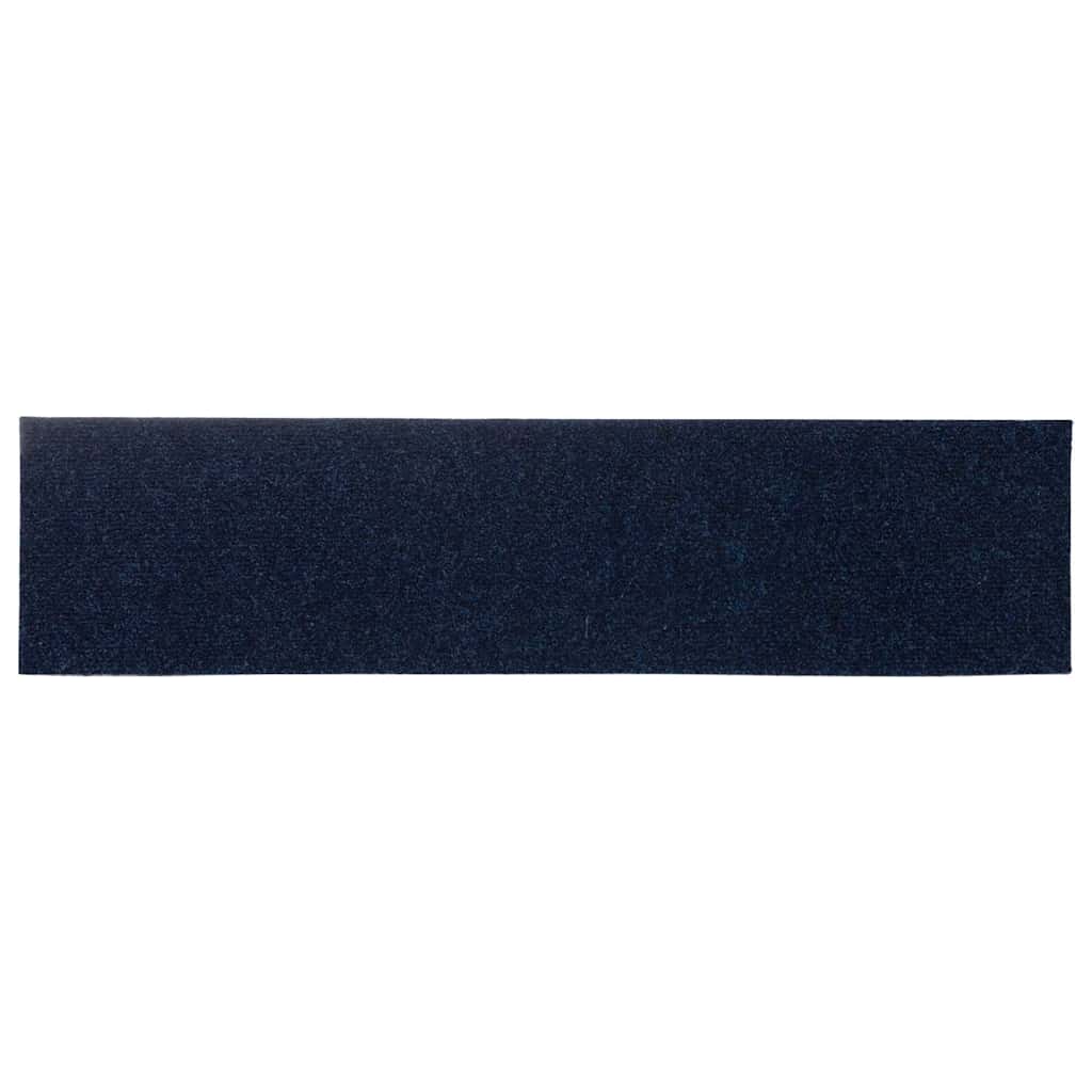 Tappetini Per Scale Autoadesivi 15 Pz 76x20 Cm Blu Navy Rettangolari - Image 4