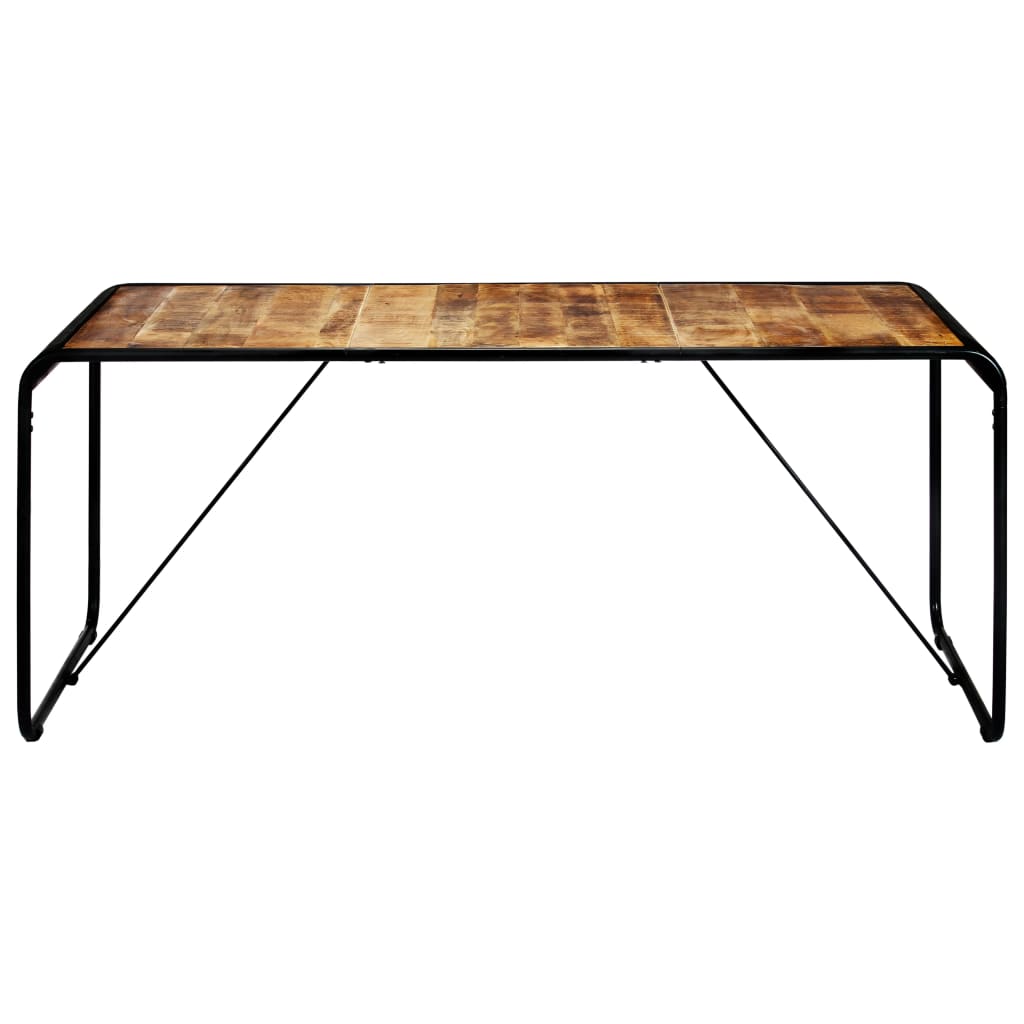 Tavolo Da Pranzo 180x90x76 Cm Legno Massello Di Mango Grezzo