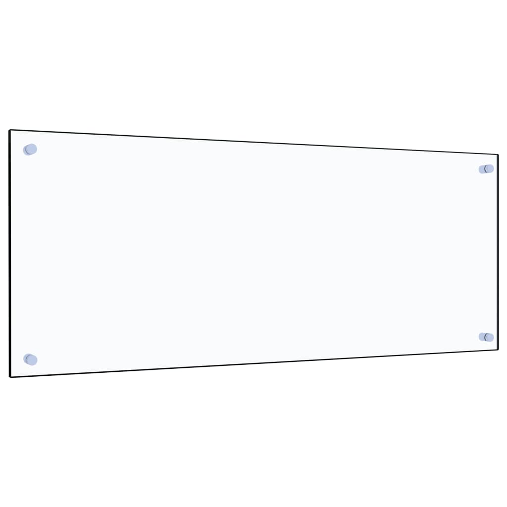 Paraschizzi Per Cucina Trasparente 100x40 Cm In Vetro Temperato - Image 3