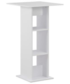 Tavolo Da Bar Bianco 60x60x110 cm