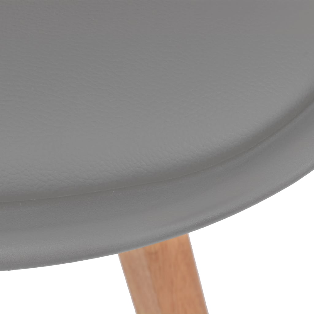 Sedie Da Pranzo 6 Pz Grigie In Plastica