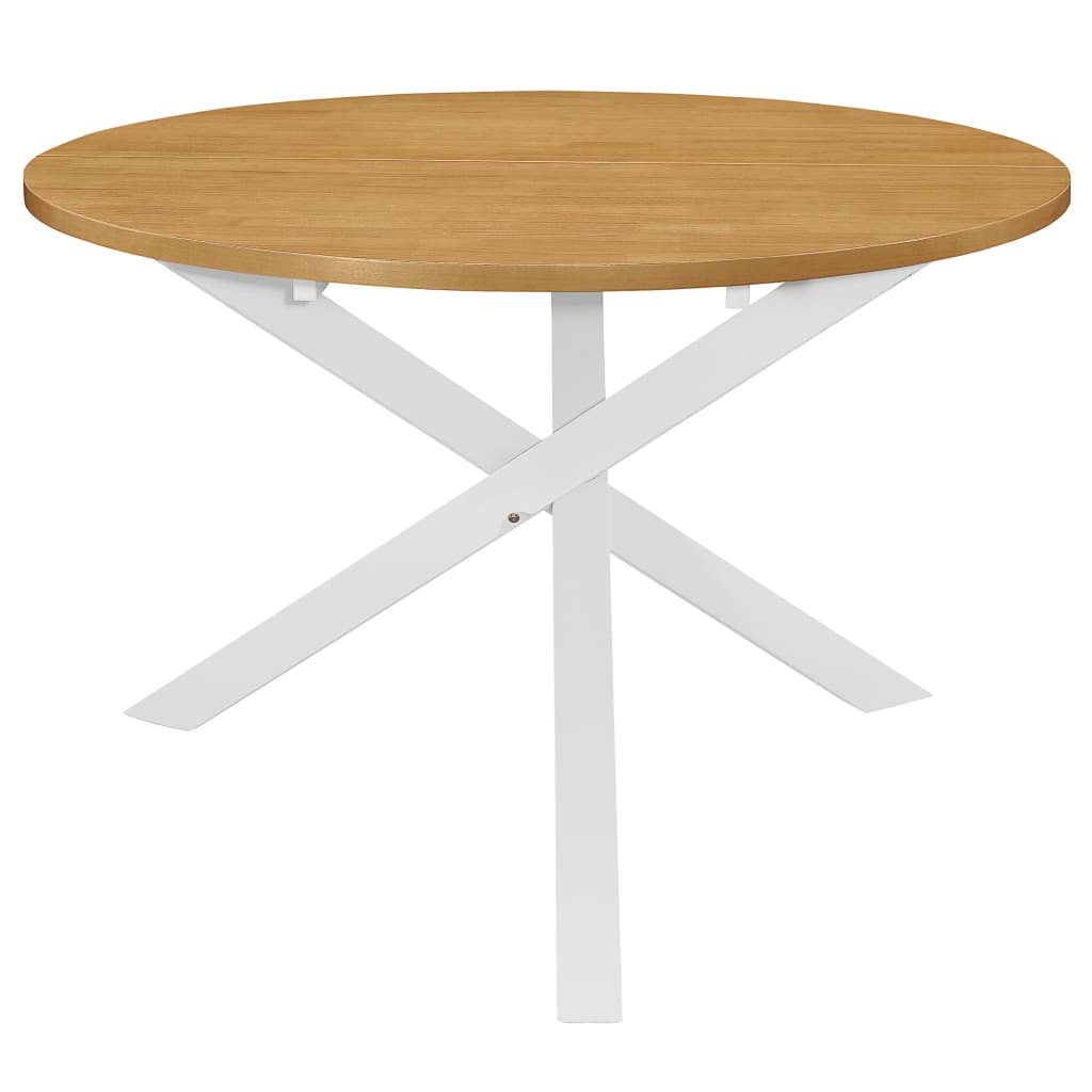Set Per Sala Da Pranzo 5 Pz In Mdf Bianco