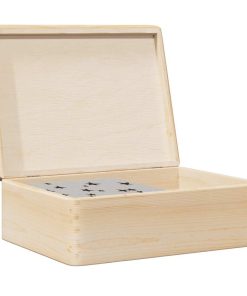 Scatola In Legno Con Coperchio 40x30x13 Cm Legno Massello Pino