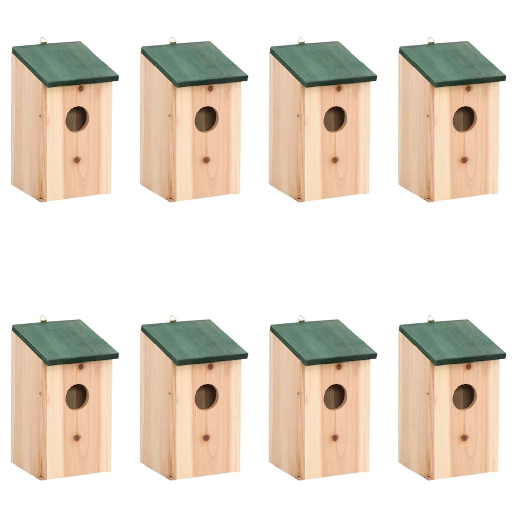 Casette Per Gli Uccelli 8 Pz In Legno 12x12x22 cm - Image 3