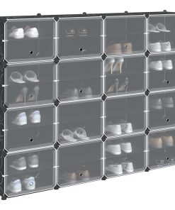 Organizzatore Portaoggetti Con 16 Cubi E Ante Trasparenti In pp